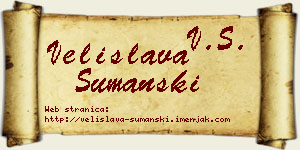 Velislava Šumanski vizit kartica